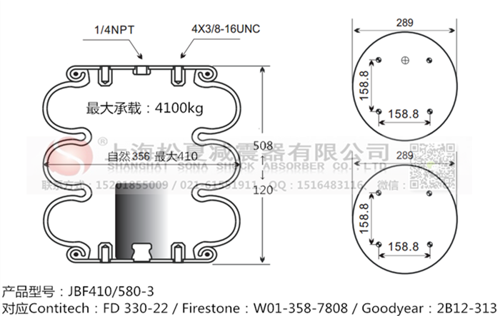 JBF410/580-3橡膠<a href='http://www.huichaozhifu.com/' target='_blank'><u>空氣彈簧</u></a>